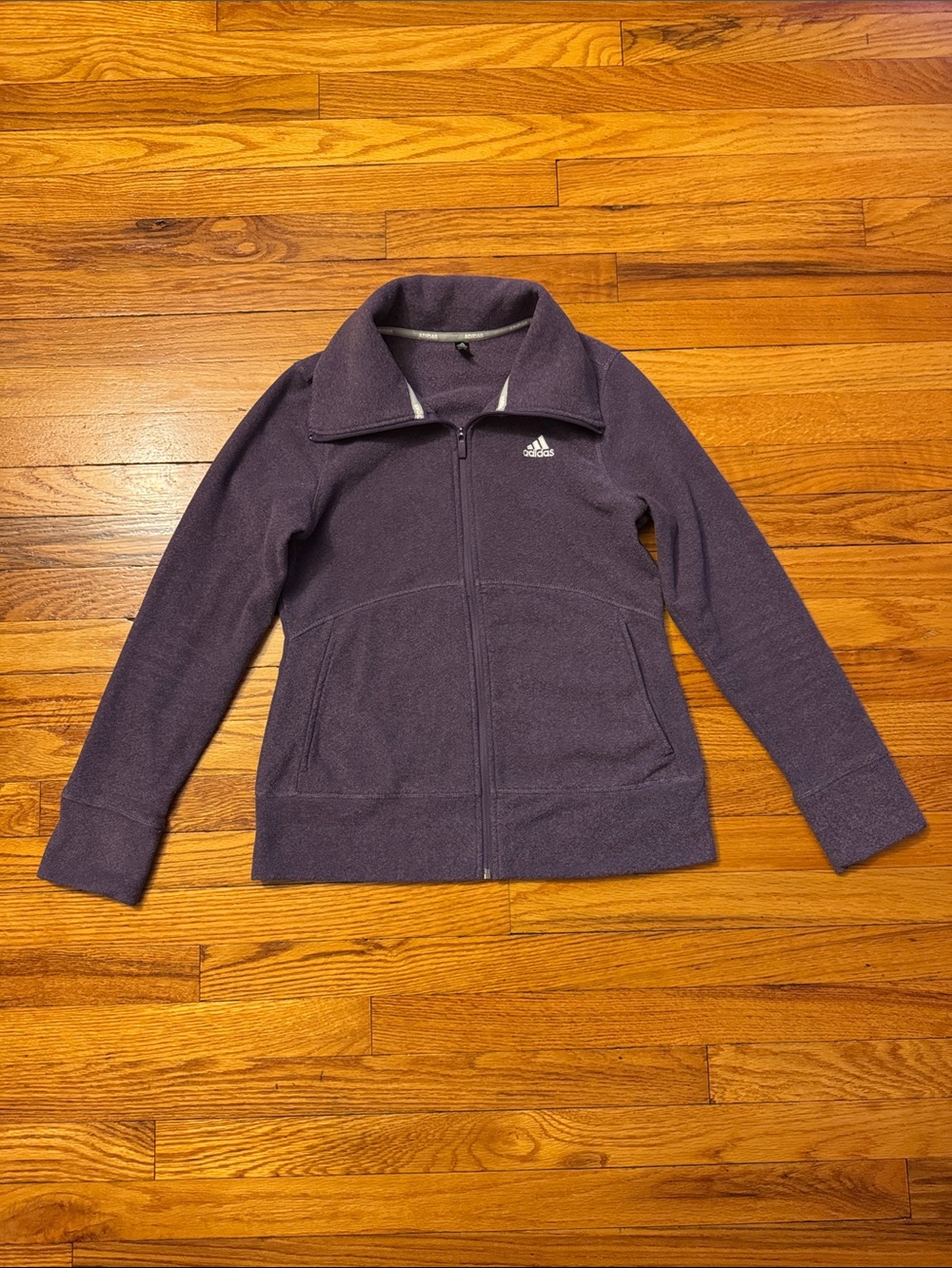 Women’s Adidas Golf Full Zip Fleece Jacket Purple Small